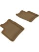 3D MAXpider For 2004-2009 Toyota Prius Kagu 2nd Row Floormats Tan