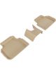 3D MAXpider For 2016-2019 Mini Clubman Kagu 2nd Row Floormats Tan