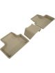 3D MAXpider For 2018-2020 Volvo XC60 Kagu 2nd Row Floormats Tan