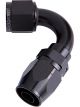 Aeroflow 500 Series Cutter Swivel 120 Degree Hose End -12AN Black
