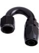 Aeroflow 500 Series Cutter Swivel 180 Degree Hose End -16AN Black
