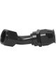 Aeromotive PTFE Hose End AN-12 45 Deg Black Anodized