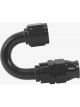 Aeromotive PTFE Hose End AN-08 180 Deg Black Anodized