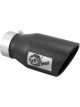 AFE Power Gas Exhaust Tip Black- 3 in In x 4.5 out X 9 in Long Bo…