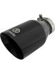 AFE Takeda 409 SS Clamp-On Exhaust Tip 2.5in. Inlet 4.5in. Outlet
