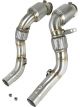 AFE Twisted Steel 3.5in. to 3in. 304 SS Catted Downpipe For 15-18…