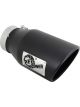 AFE Diesel Exhaust Tip Bolt On Black 4in Inlex x 6in Outlet x 12i…