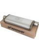 AFE Mach Force XP SS Muffler 3in Center Inlet 3in Offset Outlet 22in…