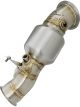 AFE Twisted Steel Down-Pipe Catted For 16-17 BWM M2 F87 L6-3.0L t…