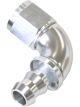 Aeroflow Full Flow Push Lock 90 Degree Hose End -8AN Silver