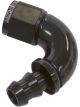 Aeroflow Full Flow Push Lock 120 Degree Hose End -6AN Black