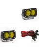 Baja Designs S2 Pro Series LED Light Pods Amber Lens Spot Pattern Pair