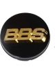 BBS Center Cap 56mm Black/Gold 56.24.012