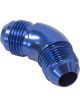 Aeroflow 45 Degree Full Flow AN Union -4AN Blue