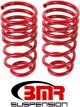 BMR For 10-15 5th Gen Camaro V8 Rear Lowering Springs Red