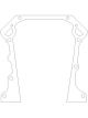 Cometic For 65-91 Dodge V8 5.2L R-3 W-2 Timing Cover Gasket Set 0.01
