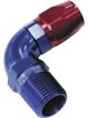 Aeroflow 90 Degree Male NPT Swivel Hose End 3/4