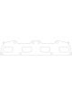 Cometic For Mitsubishi Dodge 420A 95-98 Exhaust .030 inch MLS Head G