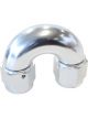 Aeroflow 180 Degree Full Flow Female Coupler -12AN Silver