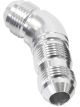 Aeroflow 45 Degree Full Flow AN Bulkhead -4AN Silver