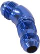 Aeroflow 45 Degree Full Flow AN Bulkhead -10AN Blue