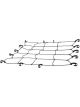 Curt 44in x 38in Roof Rack Cargo Net