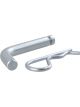 Curt 1/2in Hitch Pin w/Groove 1-1/4in Receiver Zinc Packaged