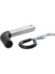 Curt 1/2in Hitch Pin 1-1/4in Receiver Zinc w/Rubber Grip Packaged