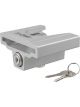 Curt Trailer Coupler Lock for 1-7/8in or 2in Flat Lip Couplers Grey Alum…