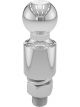Curt 2in Trailer Ball 1in x 2-1/8in Shank 2in Rise 6000lbs Chrome
