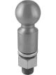 Curt 2-5/16in Trailer Ball 1-1/4in x 2-5/8in Shank 2in Rise 25000lbs Raw