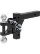 Curt Adjustable Multipurpose Ball Mount 2in Shank 2in & 2-5/16in Balls