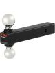 Curt Multi-Ball Mount 2in Solid Shank 2in & 2-5/16in Chrome Balls