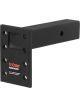 Curt Adjustable Pintle Mount 2-1/2in Shank 18000lbs 7in High 8in Long