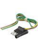Curt 4-Way Flat Connector Plug w/12in Wires Trailer Side Packaged