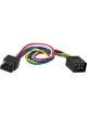 Curt 6-Way Square Connector Plug & Socket w/12in Wires Packaged