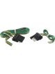 Curt 4-Way Flat Connector Plug & Socket w/12in & 48in Wires Packaged
