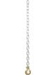Curt 35in Safety Chain w/1 Clevis Hook 11700lbs Clear Zinc