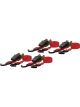 Curt 16ft Red Cargo Straps w/S-Hooks 500lbs Pack of 4