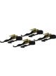 Curt 16ft Black Cargo Straps w/S-Hooks 500lbs Pack of 4