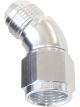 Aeroflow 45 Degree Full Flow Female/Male Flare Swivel -10AN Silver