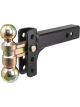 Curt Slim Adjustable Channel Mount w/Dual Ball 2in Shank 10000lbs 3-3/4i