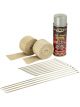 DEI Powersport Motorcycle Exhaust Wrap Kit Tan wrap w/ Aluminum HT Silic