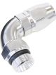 Aeroflow 90 Degree Male ORB Swivel Hose End -8 ORB to -8AN Silver