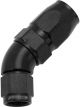Aeroflow Cutter 45 Degree Stepped Hose End -6AN to -8 Black