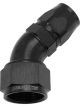 Aeroflow Cutter 45 Degree Stepped Hose End -16AN to -12 Black