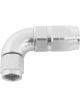 Aeroflow Cutter 90 Degree Stepped Hose -6AN to -8 Silver