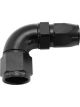 Aeroflow Cutter 90 Degree Stepped Hose End -10AN to -8 Black