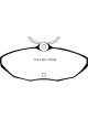 EBC For 01-05 Ford Thunderbird 3.9 Redstuff Rear Brake Pads