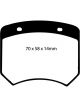 EBC For 03-04 Morgan Aero 8 4.4 Redstuff Rear Brake Pads